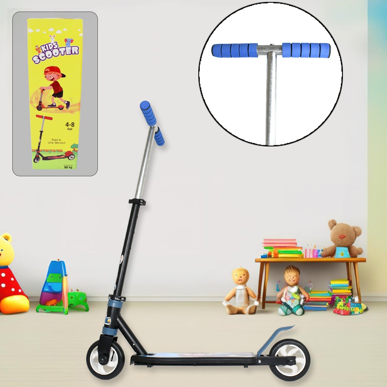 Basic Kids Ride On Leg Push Scooter for Boys and Girls (4 - 8 Years Old Kids) Foldable Scooter Cycle with Height Adjustment for Boys and Girls Multicolor (1 Pc / 2 & 3 Wheel) Basic Kids Ride On Leg Push Scooter for Boys and Girls (4 - 8 Years Old Kids) Foldable Scooter Cycle with Height Adjustment for Boys and Girls Multicolor (1 Pc / 2 & 3 Wheel)